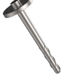 helical taper thermowell with flange