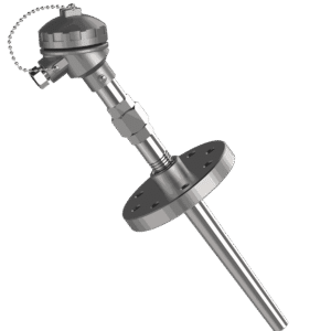 t – 727 thermocouple with n/u/n & flange thermowell taper