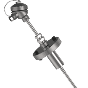 t – 734 thermocouple with thermowell & flange with protection tube