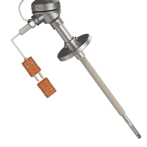 t – 805 thermocouple with double protection tube & adjustable flange