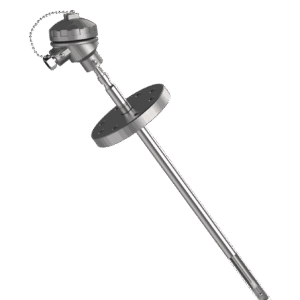 t – 903 thermocouple with outer inner protection tube & counter flange